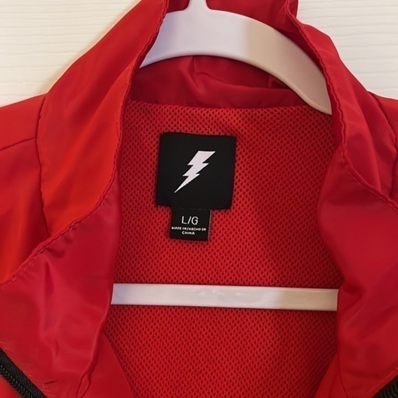 𝅺RETRO Track Full-Zip Jacket - Red/Yellow/Black - Large - Picture 2 of 11